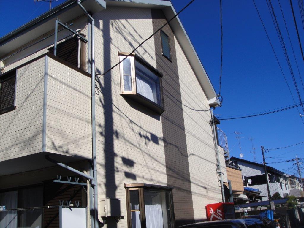外壁・屋根・付帯部の塗装工事｜神奈川相模原市南区のEアパートの塗り替えリフォーム